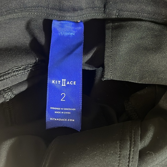 Kit and Ace Coastline Tencel and Cashmere Blend Black Dress Pants size 2 - Picture 8 of 11